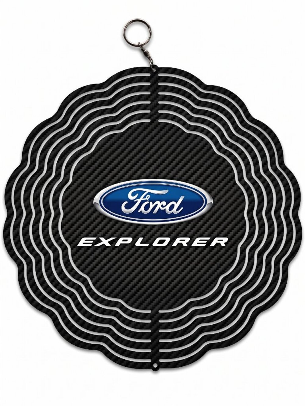 10" Ford Explorer Kinetic Wind Spinner - Hanging Metal Yard Decor